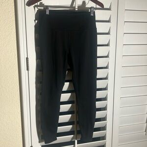 🏃🏻‍♀️🖤CORE10 Black Stretch Leggings with Crisscross Design at Ankles Size S